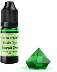 Let's Resin áttetsző gyantafesték - smaragdzöld, 10 ml