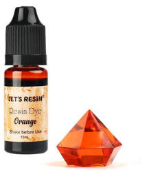 Let's Resin áttetsző gyantafesték - narancs, 10 ml