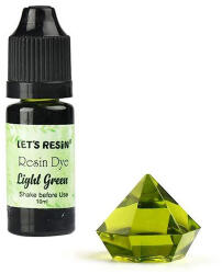  Let's Resin áttetsző gyantafesték - világoszöld, 10 ml