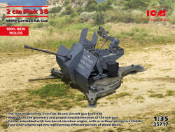ICM Flak 38, WWII German AA Gun (100% new molds) 1: 35 (35717)