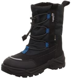 Superfit Fiú téli csizma barefit SNOW MAX Black/Blue Gore-Tex, Superfit , 1-002025-0000, fekete - 34 méret