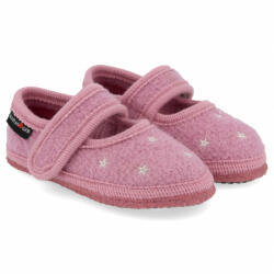 Haflinger Pantofi interior din lână Haflinger - Starlight Babyrose