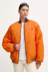 adidas Originals kifordítható bomber dzseki 70s Reversible Oversized Bomber Jacket női, narancssárga, téli, oversize, JN7657 - narancssárga XXS