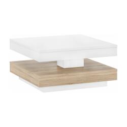Mobikon Masuta de cafea HDF alb stejar sonoma Mandy 70x70x34 cm (0000365703) Masa de cafea
