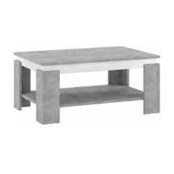 Mobikon Masuta de cafea HDF gri alb 90x60x41 cm (0000365701) Masa de cafea