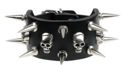 Leather & steel fashion Гривна Skull - LSF1 02