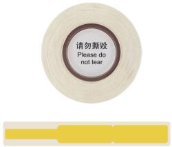 AIMO Etichete stegulet galbene pentru cabluri 12, 5 74 mm + 35 mm, CIP recunoastere automata, doar pentru imprimanta AIMO D30S, DCXL12574-35-65YL (AIDCXL12574-35-65YL)