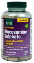 Holland & Barrett Max Strength Glucosamine Sulphate + Chondroitin & MSM + Collagen - 180 tabletta