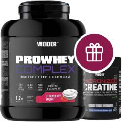 Weider Pro Whey Complex + Micronized Creatine, , Strawberry Yogurt & Blue Raspberry Bubble Gum - 1200g + 70g