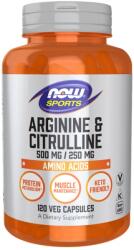 NOW NOW Arginine & Citrulline - 120v kapszula