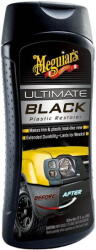 Meguiar's Ultimate Black Plastic Restorer - védelem és felújítás lakkozatlan műanyagokhoz, 473 ml (G15816)