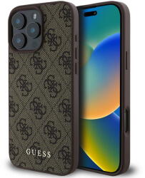 GUESS Husa Husa pentru iPhone 16 Pro Max - Guess Hardcase 4G Classic (GUHCP16XG4GFBR) - Brown (KF2340136) - vexio
