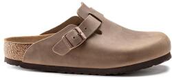 Birkenstock papuci din nubuc Boston culoarea maro, 960813 PPYY-KLD0OJ_98X