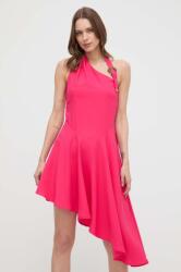 Versace rochie culoarea roz, mini, evazată PPYH-SUD14Z_42X (76HAO917.N0302)