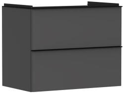 Hansgrohe Xelu Q Mosdószekrény mosdóhoz 780/475 két fiókkal, matt fekete fogantyú/matt szürke gyémánt 54028670 (54028670)