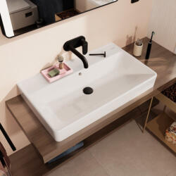 Hansgrohe Xanuia Q kerámia mosdótál 80x48 cm túlfolyóval és csaplyuk nélkül, fehér 60251450 (60251450)
