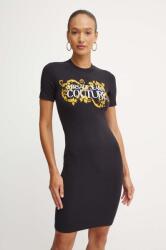 Versace rochie culoarea negru, mini, mulata, 77HAOE05 CJ02E 9BYH-SUD0OA_99A