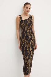 Versace rochie culoarea negru, maxi, mulata, 77HAO978 JS423 9BYH-SUD0O0_99A