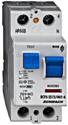 Schrack Hibaáramkapcsoló 6kA, 25A, 2 pólusú, 100mA, AC (BC602210--)