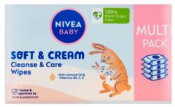 Nivea Baby Soft & Cream Wipes 4 x 57 db