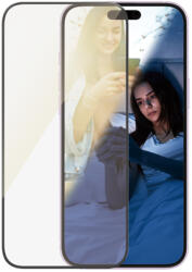 PanzerGlass - Edzett Üveg UWF Eyecare az applikátorral - iPhone 16 Plus, fekete