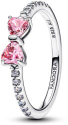 Pandora Szikrázó rózsaszín masni gyűrű - 193510C01-48 (193510C01-48)