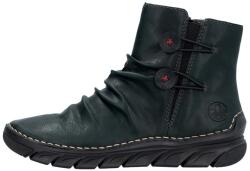 RIEKER Ghete dama, Rieker, 55052-54-Verde, casual, piele ecologica, cu talpa joasa, verde (Marime: 38)