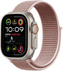 Tech-Protect Curea material textil Tech-Protect Nylon compatibila cu Apple Watch 4/5/6/7/8/9/10/SE/Ultra1/2 42/44/45/46/49mm Rose (5906302370757)