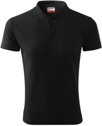 MALFINI Férfi galléros póló Reserve - Fekete | 3XL (R220118)