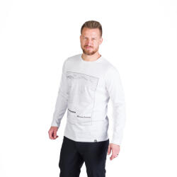 Northfinder Tricou bumbac cu maneca lunga barbati Henderson white (108128-377-105)