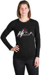 Northfinder Tricou dama cu maneca lunga bumbac Shari black (108132-269-103)