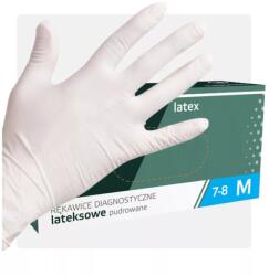 0rizikó Púderezett fehér LATEX kesztyű 100 db - 10 (XL)
