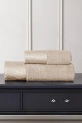 Tivolyo Home STELLA törölköző és fürdőlepedő ajándékszett, 2 db Bézs / Beige Szett (klasszikus 50 x 100 cm-es törölköző, 75 x 150 cm-es fürdőlepedő)