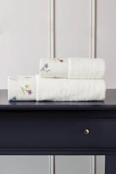 Tivolyo Home BROCADE törölköző és fürdőlepedő ajándékszett, 2 db Fehér / White Szett (klasszikus 50 x 100 cm-es törölköző, 75 x 150 cm-es fürdőlepedő)