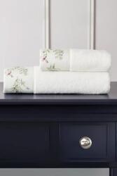 Tivolyo Home CARDUUS törölköző és fürdőlepedő ajándékszett, 2 db Fehér / White Szett (klasszikus 50 x 100 cm-es törölköző, 75 x 150 cm-es fürdőlepedő)