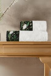 Tivolyo Home CALDERON törölköző és fürdőlepedő ajándékszett, 2 db Fehér / White Szett (klasszikus 50 x 100 cm-es törölköző, 75 x 150 cm-es fürdőlepedő)