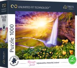 Trefl - Romantikus Naplemente: Seljalandsfoss Vízesés, Izland 1000 darabos kirakó (10756)