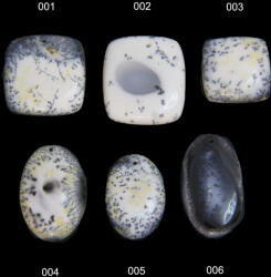  Pandantiv/Cabochon Opal Dendritic Natural cu Gaura - Dreptunghi - Oval - Picatura - 22-37 x 13-29 x 5-7 mm - 1 Buc