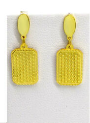 FLITTERES bedugós ezüst fülbevaló - 25 mm (arany változat) (2024102420)