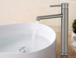 Inter Ceramic СМЕСИТЕЛ ЗА УМИВАЛНИК icf1007002g СИВ ВИСОК (icf 1007002g)