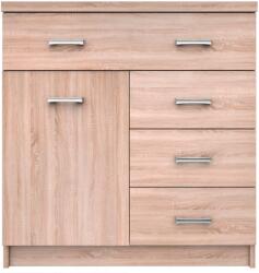 Mobikon Comoda PAL stejar Sonoma Topty 80x33x85 cm (0000370848) Comoda