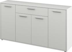 Mobikon Comoda HDF alb Lunia 163x33x86 cm (0000365105) Comoda