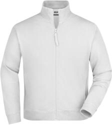 Daiber Hanorac pentru bărbați cu fermoar fără glugă JN058 - Albă | 3XL (JN058-146094)