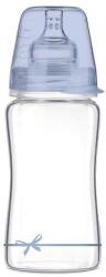 LOVI Стъклено шише Lovi - Baby Shower, 250 ml, Синьо (74/204_b)