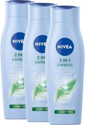 Nivea Glanz cu extract de Aloe Vera, sampon 2in1 pentru toate tipurile de par, 3 x 250 ml (44578)