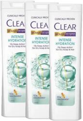 CLEAR Intense Hydration, sampon anti-matreata, 3 x 360 ml (46654)
