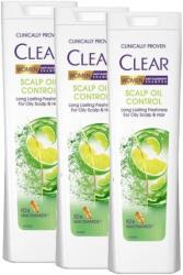 CLEAR Scalp Oil Control, sampon anti-matreata pentru femei, 3 x 360 ml (46140)