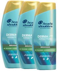 Head & Shoulders Derma X Pro, sampon calmant scalp uscat & mancarimi, 3 x 360 ml (46809)