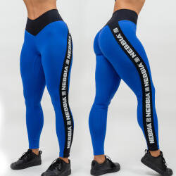 NEBBIA - Női magas derekú fitness leggings ICONIC 209 (blue) (L) - NEBBIA