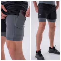 NEBBIA - Fitness short férfi 318 (grey) (L) - NEBBIA